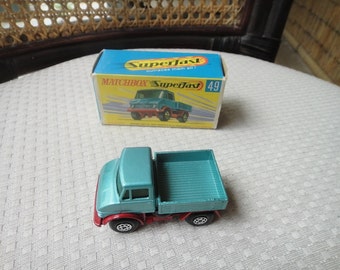 Matchbox Superfast #49 Mercedes UNIMOG Metallic Blue