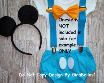 mickey smash cake outfit