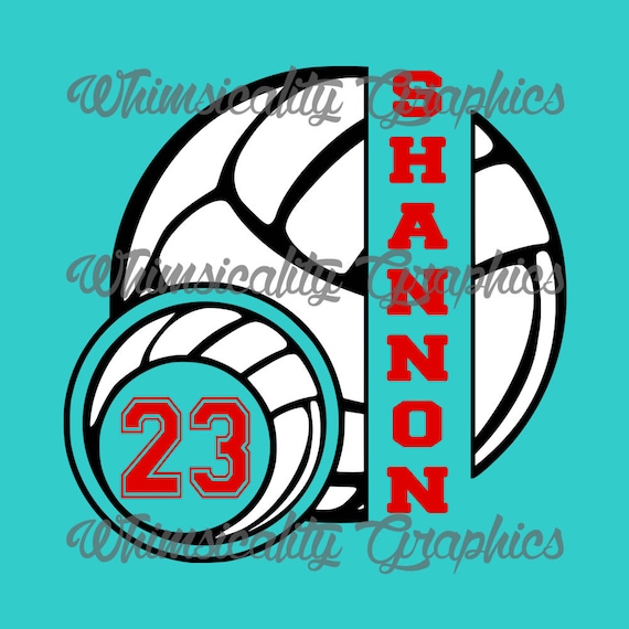Download Digital File Volleyball With Small Volleyball For Monogram