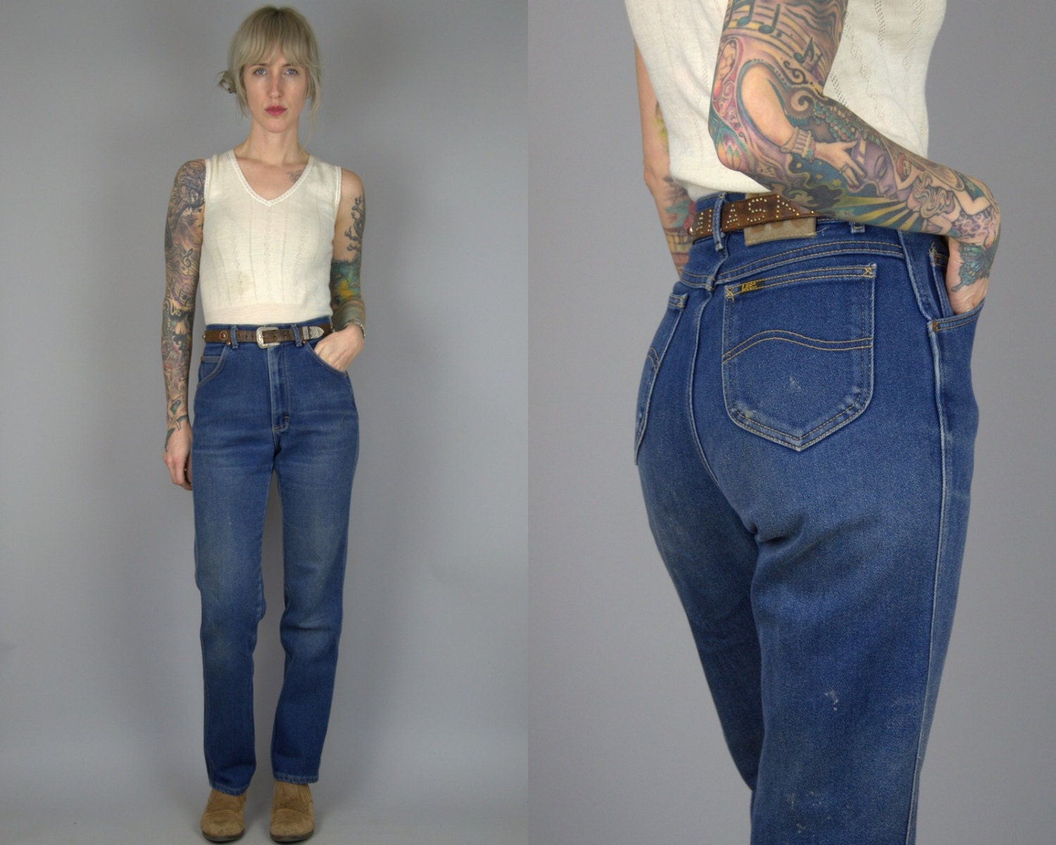 lee high waisted jeans