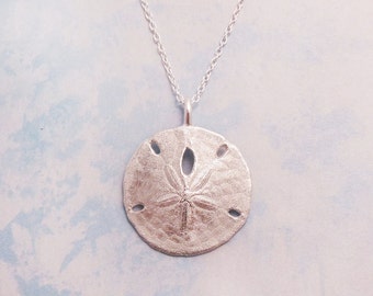 Silver Sand Dollar Necklace