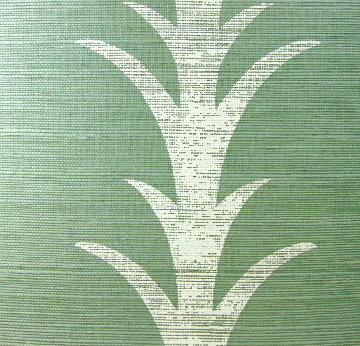 Wallpaper Sample Acanthus Stripe Seaglass & Chalk Textured