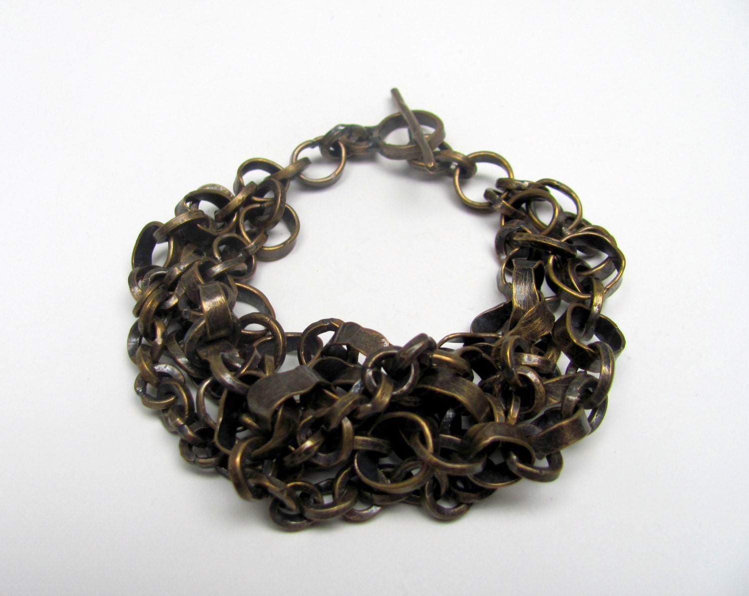Brass Marine Chain Bracelet by LPJewelryDesigns on Etsy