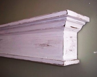 Wood Wall Shelf - Fireplace Mantle - Wall Shelf - Floating Wall Shelf - Wood Shelf -