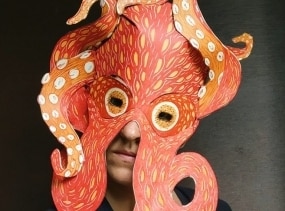 Mask Octopus, Halloween, DIY, Adults, Men, Women, Kids