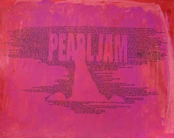 Pearl jam art | Etsy