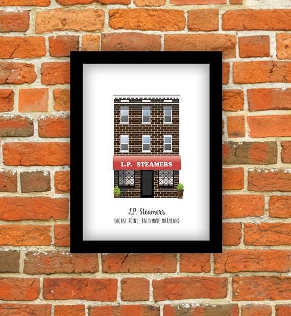 Baltimore Maryland Print L.P. Steamers