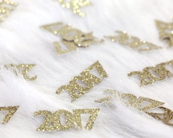 2017 Confetti - New Years Confetti. Graduation Party Decor. New Years Eve Decor. Happy New Year. Grad 2017. Graduation 2017. Senior 2017.