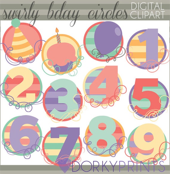 clipart birthday numbers - photo #24