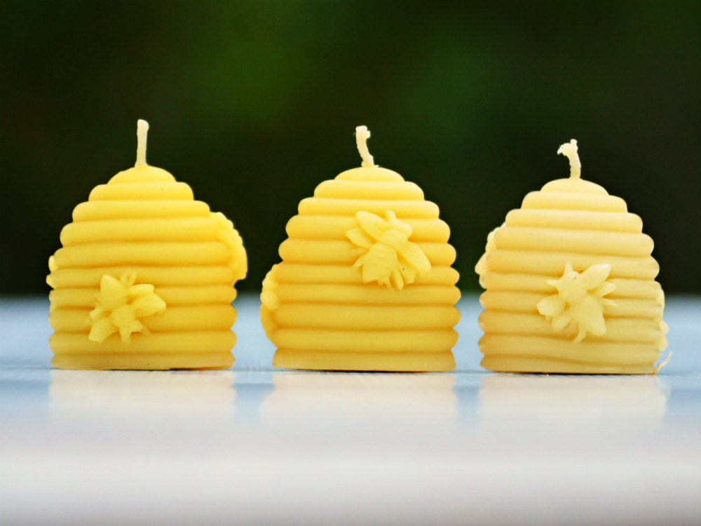 PURE Beeswax Candles ONE Beehive Beeswax Bee hive candle