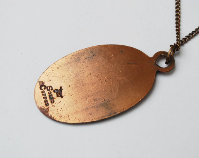 Copper pendant necklace - tribal Southwest Indian - Native American running -Bell Trading Post Company