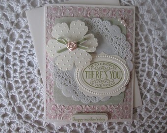 Handmade Greeting Card: Happy Mother's Day (Beautiful Pastels Design)