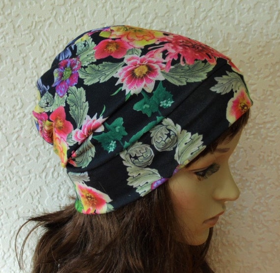 Floral beanie summer hat summer beanie stylish hat summer