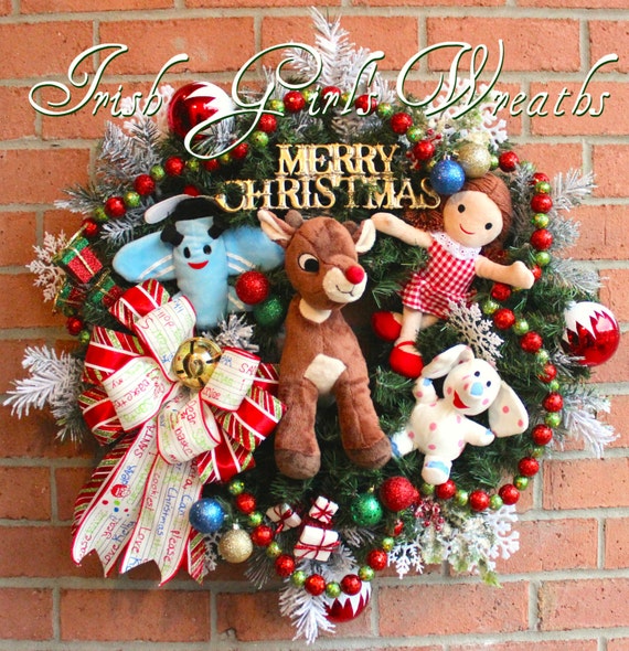 Rudolph and Misfit Toys Christmas Wreath