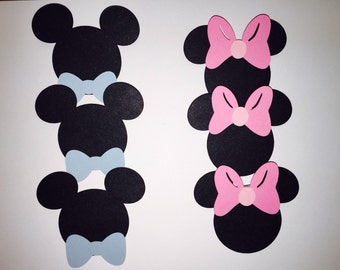 Disney Gender Reveal Pins, Party Pins, Baby Shower Games, Is it a Mickey or a Minnie? Cast your vote