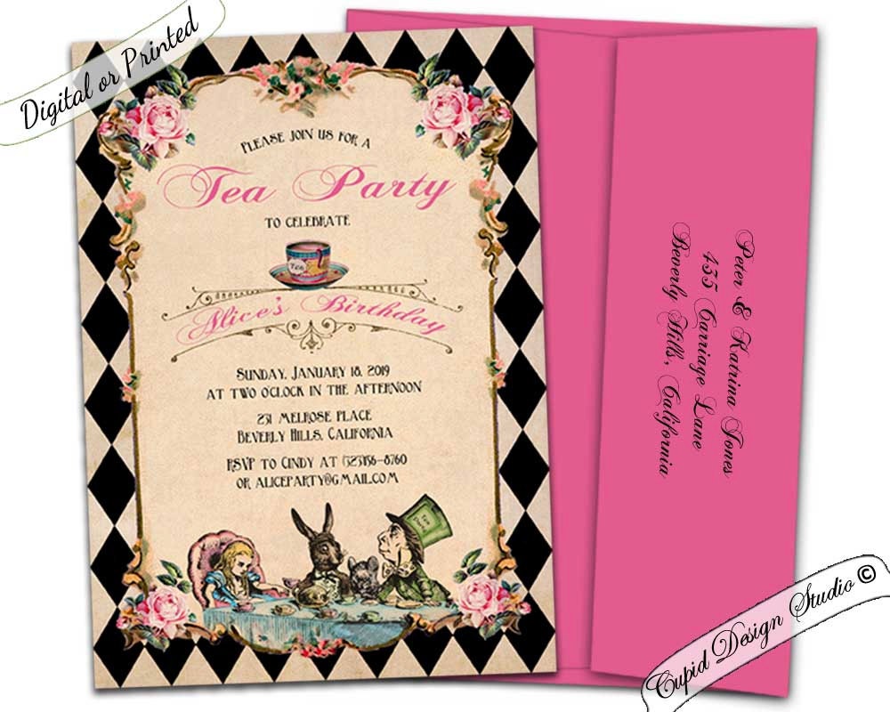 elegant-alice-in-wonderland-invitations-5x7-personalized-printed-or
