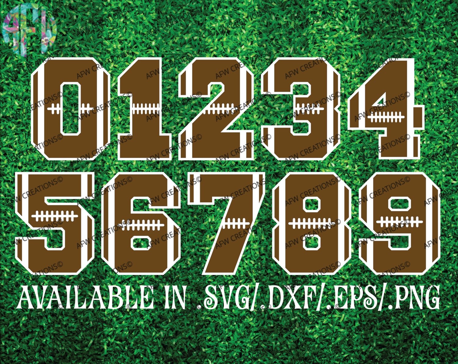 Printable Football Numbers