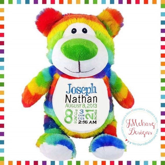 personalised cubby bear