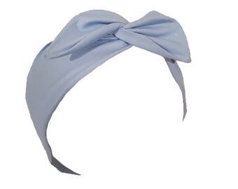 Women's baby blue wired Rosie headband