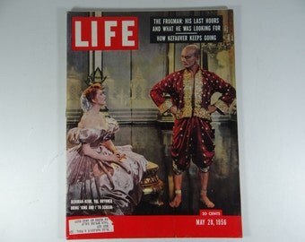 1956 Life Magazine, May 28 - Deborah Kerr, Yul Brynner Bring "King and I" to Screen