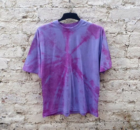 Tie Dye T-shirt Pink & Lilac to fit size M Festival Winter