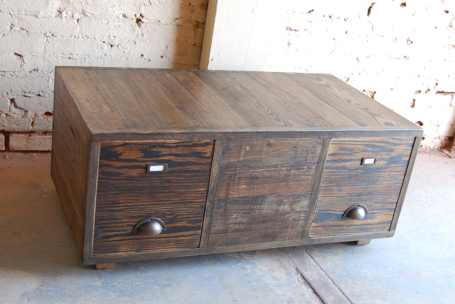 Coffee Table/ Bench/ File Crates/ Reclaimed/ Office/