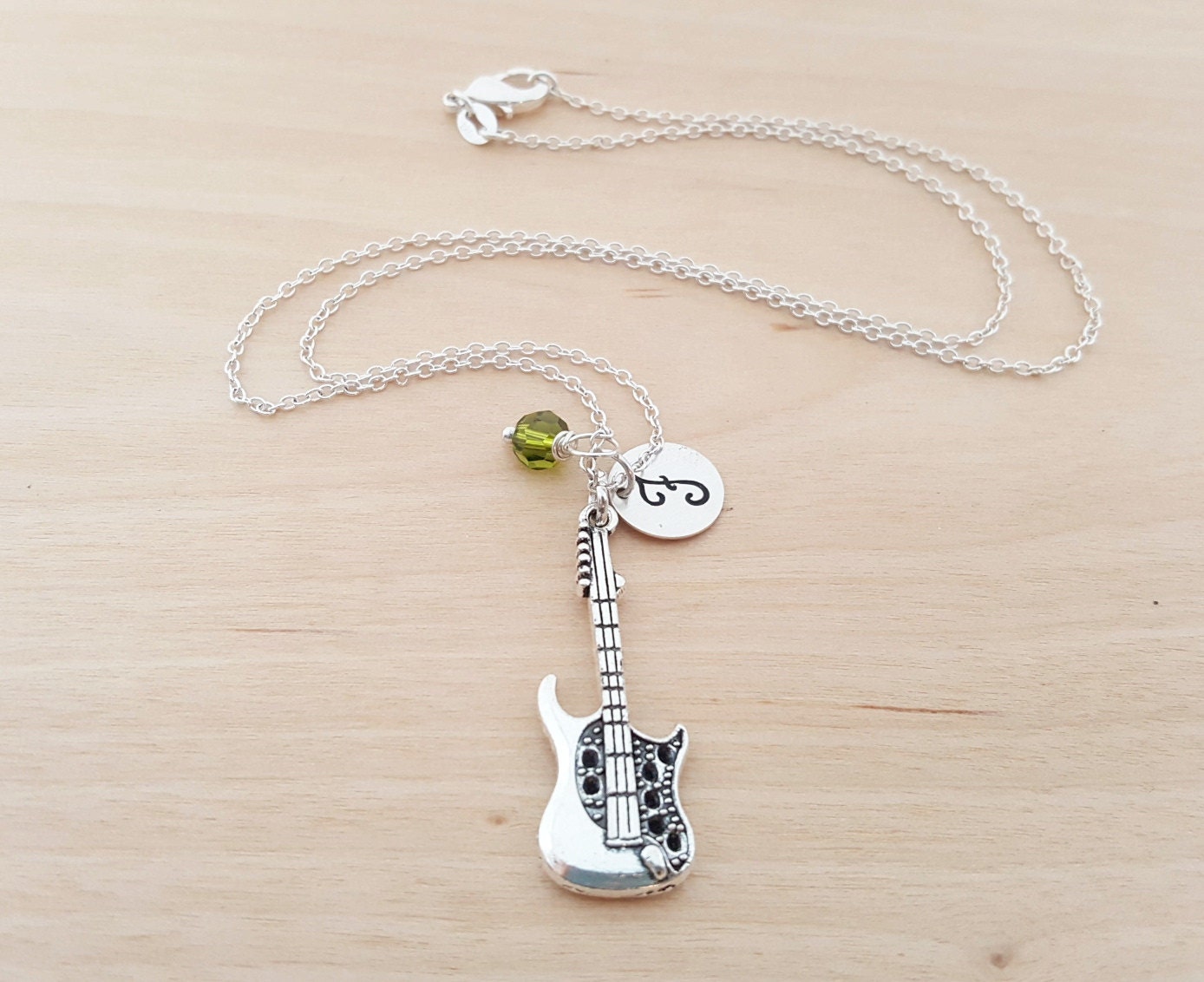 Electric Guitar Necklace Music Necklace by CYDesignStudio