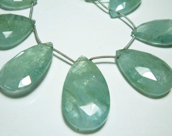 10 Perles Facettées Bohème En Aquamarine AB 10 Mm - Preciosa, Neuf - France