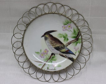 Decorative Wall Hanging Plate - Hand Painted in Japan