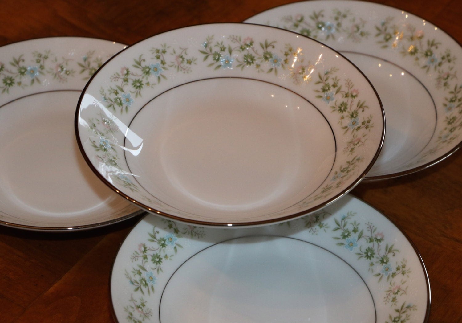 Noritake China Savannah Pattern Set of Four Green by JosChinaShop