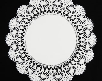 8" & 10" WHITE Cambridge PAPER Lace DOILIES | You Pick Quantity | White Paper Doily