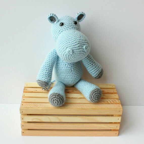 blue hippopotamus stuffed animal