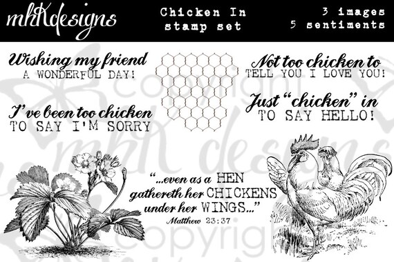 Chicken In Digital Stamp Set