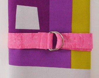 Circular Knitting Needle Case - Pink, Purple, and Mustard Color Block