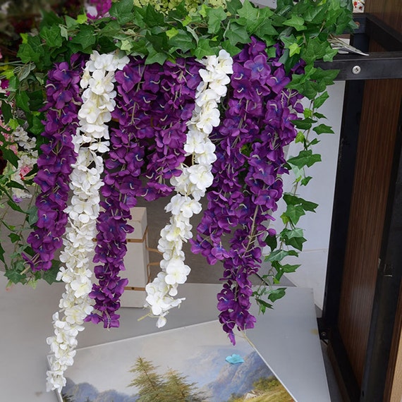 artifical wisteria purple flower arch