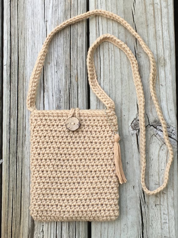 Items similar to Petite Crochet Purse/Cross Body Bag on Etsy