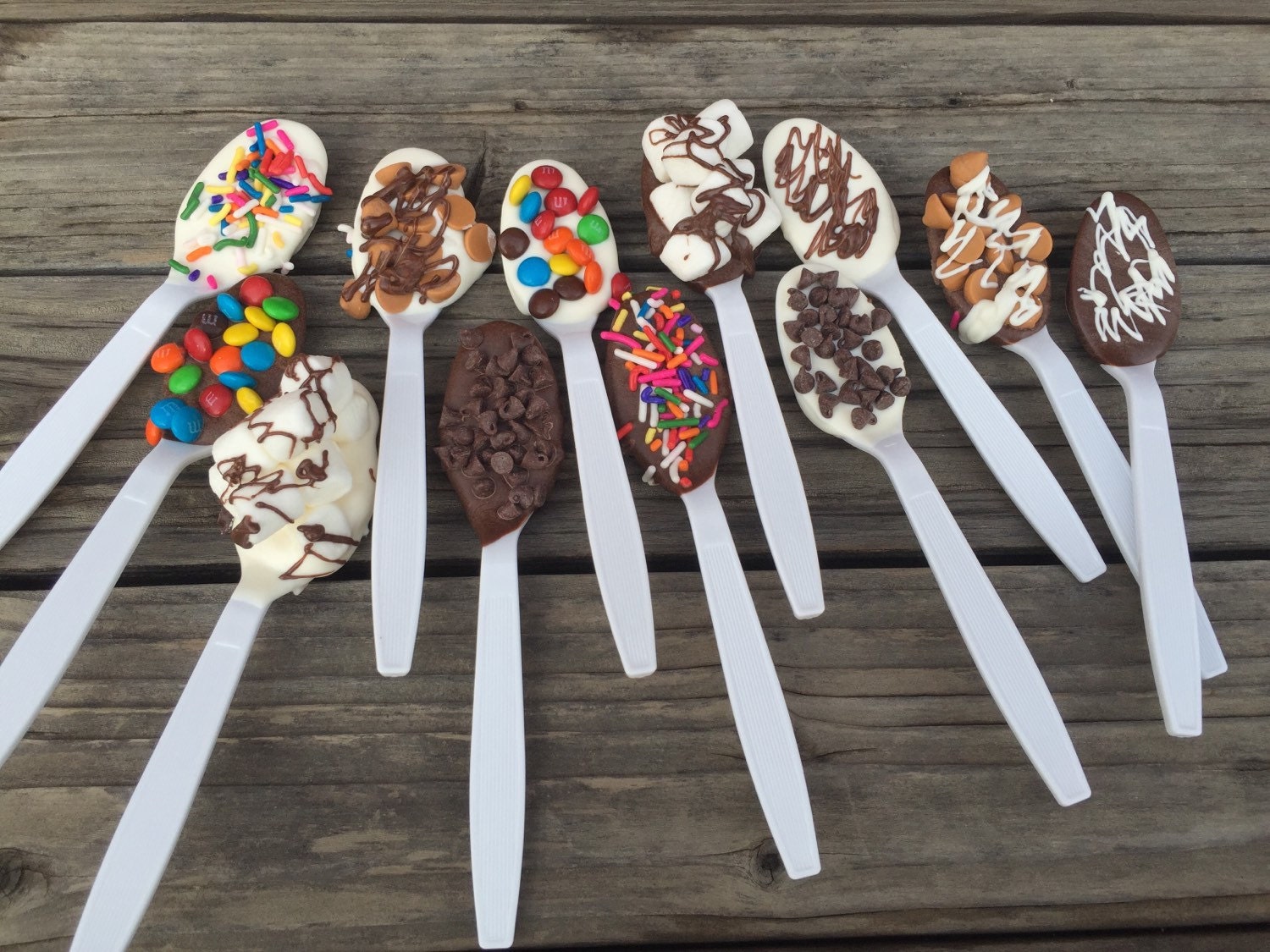 Chocolate Dipped Spoons