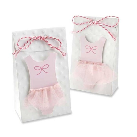 24 Tutu Cute Favor Bags Pink Ballerina-themed Baby Shower