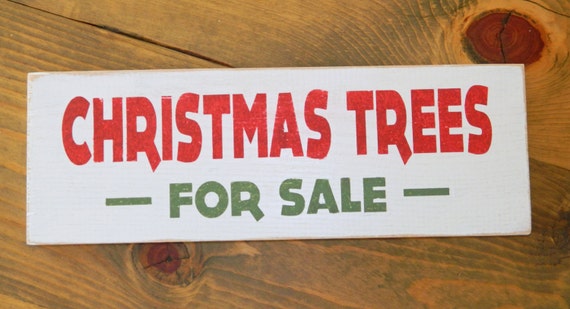 Items similar to Christmas Trees for Sale - Holiday Sign on Etsy