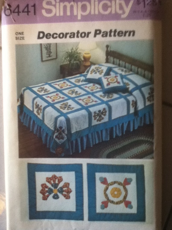 Simplicity Quilt & Throw Pillows Pattern 6441
