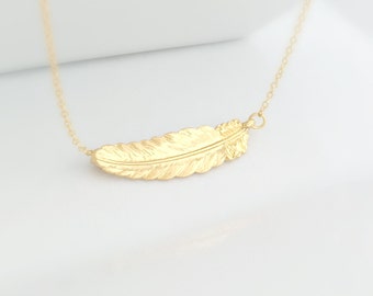 Leaf charm necklace | Etsy