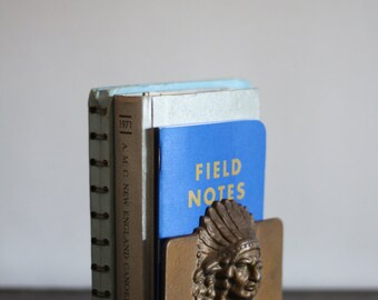 Indian Head Bookends