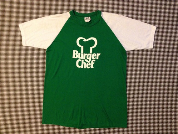 1980 s burger chef raglan t shirt size 1980 s burger chef raglan t shirt size