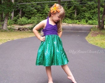 Under the sea dress , Mermaid dress,little mermaid dress