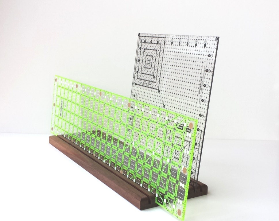 Quilting template storage table top rack quilt ruler holder