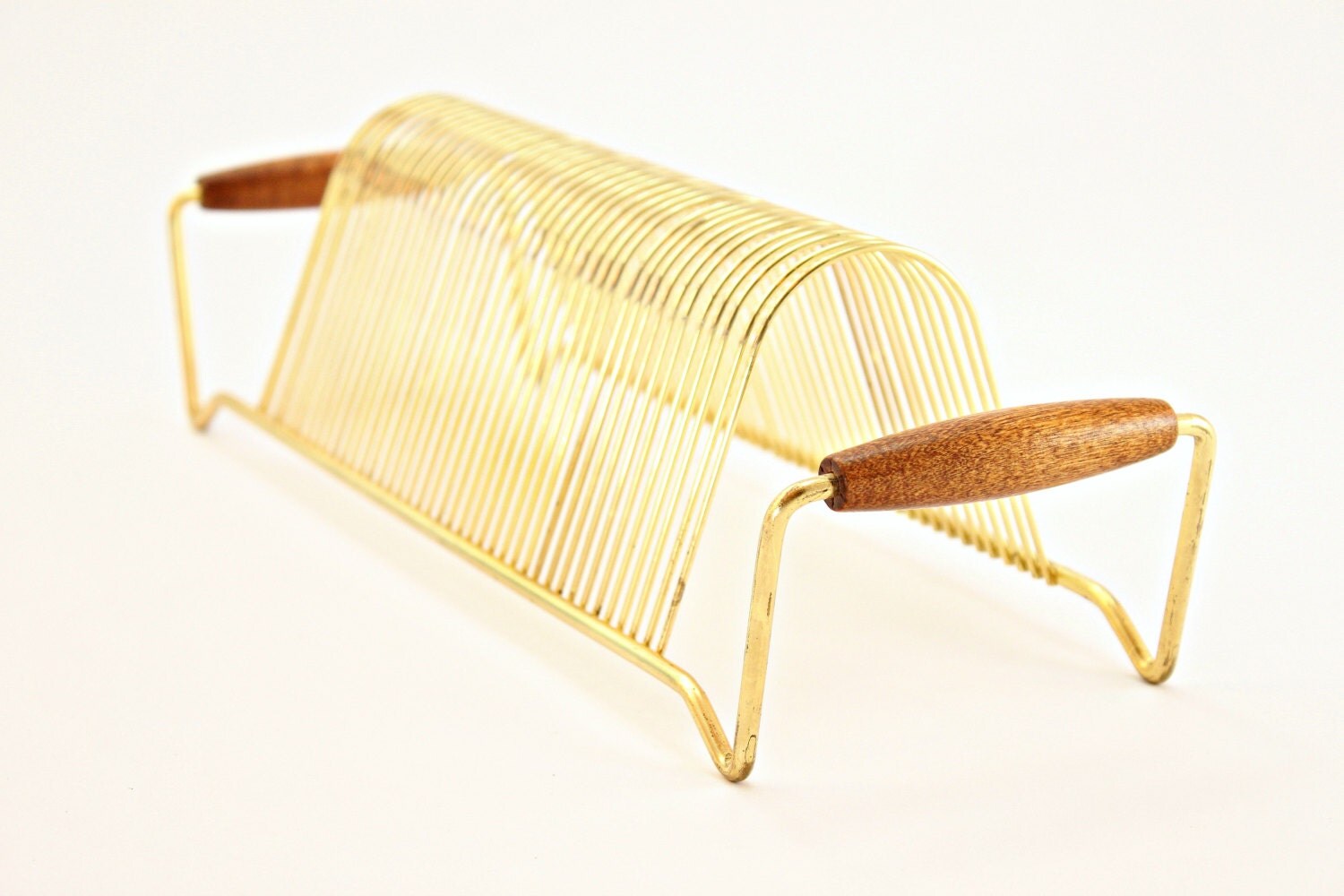 Vintage Record Rack 45 RPM Record Rack Danish Modern Record