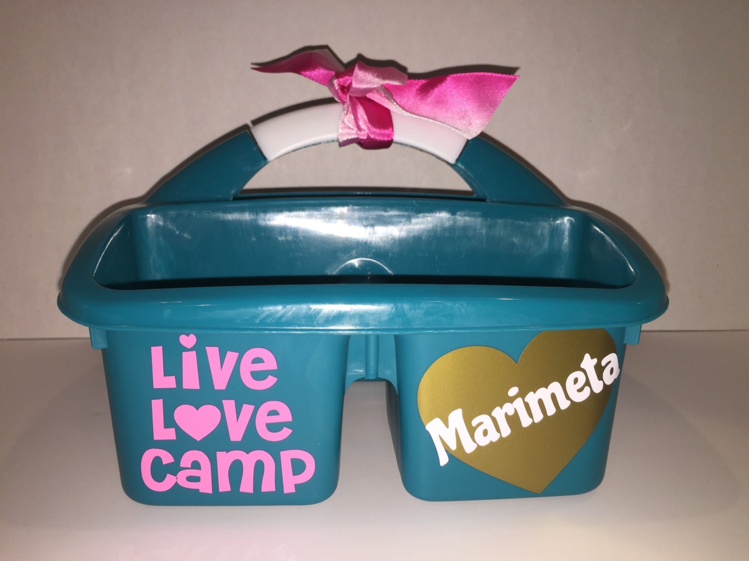 Live Love CAMP / PERSONALIZED Shower Caddy by UrbanBelleStudio