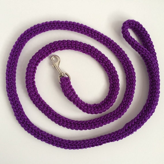 Purple Dog Leash for Small Dogs Five Foot by DogLeashCreations