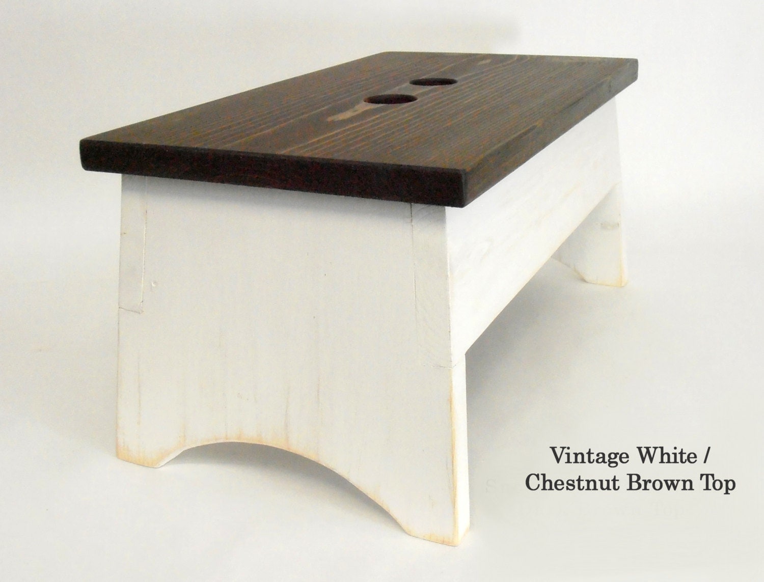 Wooden Step Stool Rustic Step Stool Wooden Foot Stool