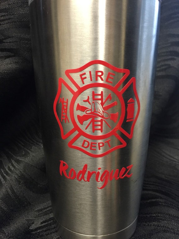 Decal for Yeti Fire Dept Decal Fire Dept Fire Department